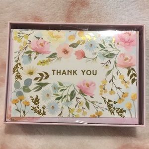 Sweet as Spring Floral Thank You Notes Boxed Set of 12 NWT w Designed Envelopes